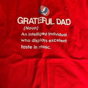 Red Grateful Dad T-Shirt